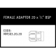 Marley Philmac Female Adaptor 20 x ¾ BSP - MM303.20.20